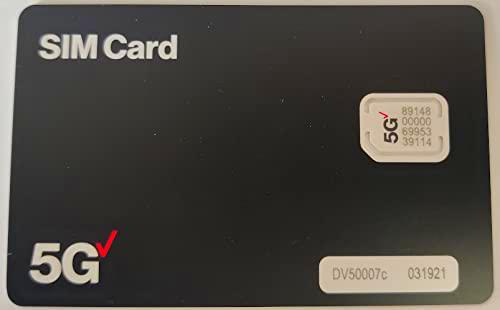 Verizon Tarjeta SIM inalámbrica 5G LTE con NFC - Tamaño Nano (4FF) (SIM de tamaño Nano 5G