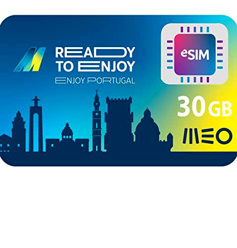 Marco Polo Mobile eSim Meo Enjoy Portugal - Tarjeta eSIM (Virtual) Prepago de 30 GB en Portugal