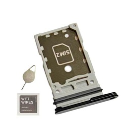S24 Ultra Dual SIM - Bandeja de repuesto para tarjeta SIM para Samsung Galaxy S24 Ultra 5G S928u S928w S928a (negro)