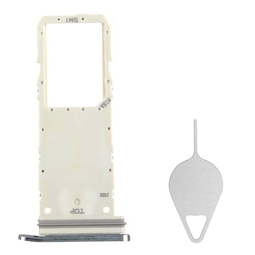 BESJMYT Bandeja de tarjeta SIM de repuesto para Samsung Galaxy Note20 5G (versión SIM única) Mystic White Card Tray Slot Holder Adaptador con eyector de aguja para Note 20 5G SM-N981U SM-N981U1