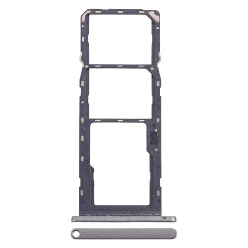 Repuesto para carro bandeja alojamiento tray compatible con Nokia C31 TA-1497 TA-1493 TA-1499 porta tarjeta nano Sim1 + SIM 2 + ranura memoria Micro SD Card (Silver)