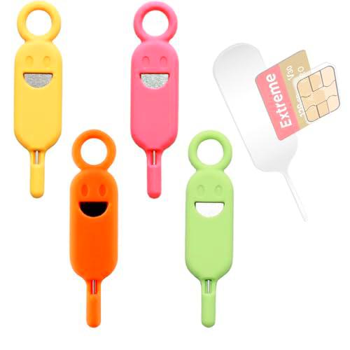 Pinza Para Extraer Tarjetas Sim, 4 Piezas, Extractor De Bandeja De Tarjetas Sim Compatible Con Todas Las Series De Iphone