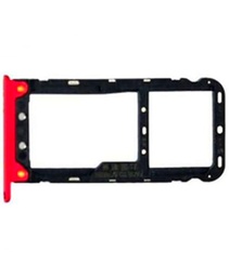Genérico Bandeja SIM para XIAOMI REDMI Note 5 / Pro Adaptador Micro SD Tarjeta Rojo ROJA