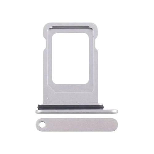 Bandeja SIM compatible con iPhone 16e, color plateado