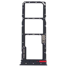 Carrito bandeja alojamiento tray compatible con Motorola Moto G32 XT2235 XT 2235 Porta tarjeta Nano Sim1 + SIM 2 + ranura memoria Micro SD Card (negro)