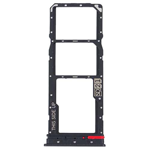 Carrito bandeja alojamiento tray compatible con Motorola Moto G32 XT2235 XT 2235 Porta tarjeta Nano Sim1 + SIM 2 + ranura memoria Micro SD Card (negro)