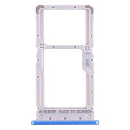 Wewoo - Bandeja para tarjeta SIM + para SIM / Micro SD para Xiaomi Redmi Note 6 Pro (Azul)