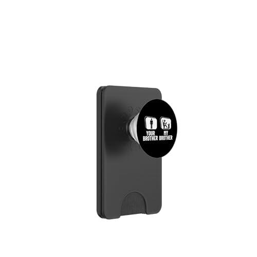 Sim Racer Tu Hermano Mi Hermano Hermana Divertido Sim Carreras PopSockets PopWallet para MagSafe