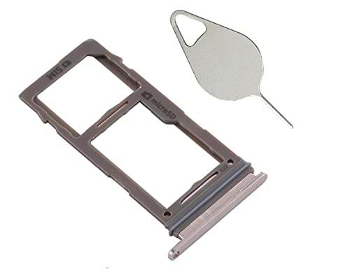 OnlyTech- Cajón para tarjeta SIM y tarjeta de memoria micro SD compatible con Samsung Galaxy S10 SM-G973 gris + herramienta de extracción