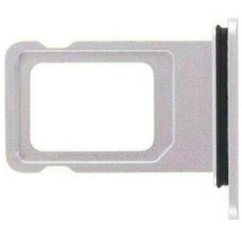 Bandeja SIM para iPhone XR Adaptador Micro Tarjeta Lateral Nano Plata Blanco