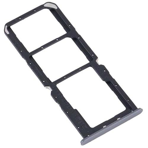 Genérico Bandeja SIM Compatible para REALME 8 4G Plateado Cyber Plata Tarjeta SD Repuesto