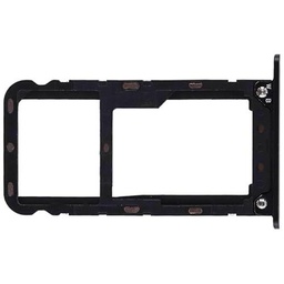 Genérico Bandeja SIM para XIAOMI REDMI 5 Plus Adaptador Micro Soporte SD Tarjeta Negra