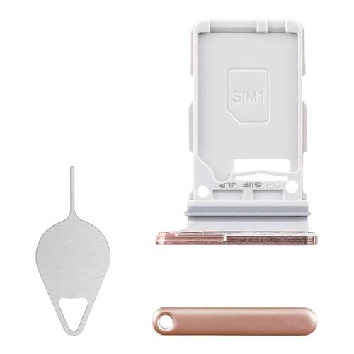 BESJMYT Bandeja de tarjeta SIM de repuesto para Samsung Galaxy S21 Plus 5G (versión SIM única) Phantom Violet ranura para tarjeta adaptador con eyector de aguja para S21+ Plus 5G SM-G996U SM-G996U1