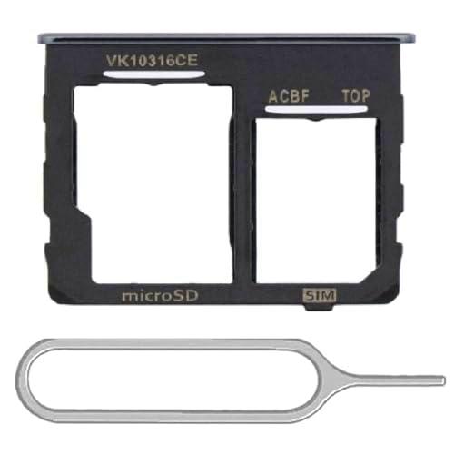 Bandeja SIM de repuesto compatible con Samsung Galaxy A32 5G SIM ranura ranura junta de goma con bandeja SIM herramienta expulsora SM-A326 (negro)