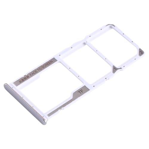 Genérico Bandeja SIM Compatible para Xiaomi Poco M5S Blanco Blanca Plata Tarjeta Lateral