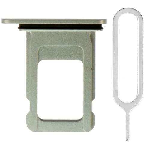 iReplaceParts - Bandeja SIM de repuesto para doble ranura de tarjeta SIM con herramienta de expulsión de bandeja SIM para iPhone XS Max (6.5 pulgadas) (plata)
