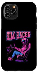 Carcasa para iPhone 11 Pro SIM Racer Virtual Racing Gamer para entusiastas de las carreras