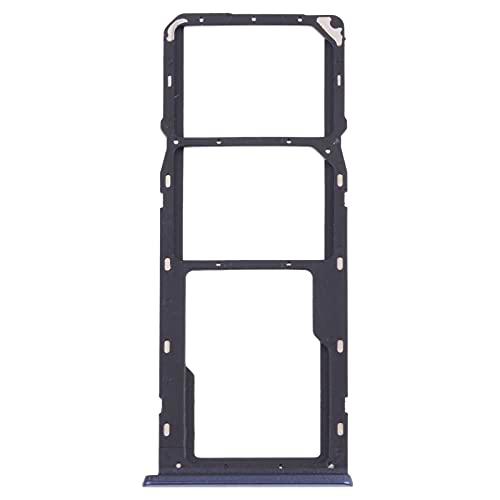 Repuesto compatible con OPPO A15 CPH2185 / A15S CPH2179 Carro bandeja alojamiento tray porta tarjeta nano Sim1 + SIM 2 + ranura memoria Micro SD card (negro)
