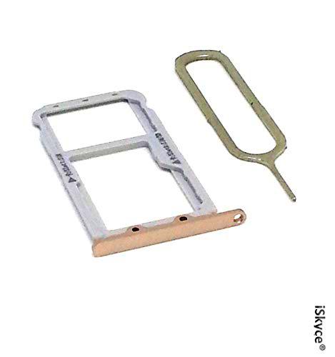 iSkyce 142D. Nano SIM cajón y Tarjeta SD para el teléfono Huawei Honor V9 Rosa