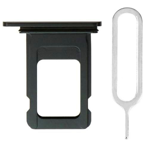 iReplaceParts - Bandeja SIM de repuesto para doble ranura de tarjeta SIM con herramienta de expulsión de bandeja SIM para iPhone XS Max (6.5 pulgadas) (gris espacial)