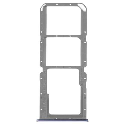 Carrito bandeja alojamiento tray compatible con OPPO A74 4G / F19 / F19s CPH2219 porta tarjeta nano Sim1 + SIM 2 + ranura memoria Micro SD Card (Silver)