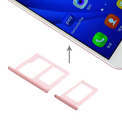 iPartsComprar para Samsung Galaxy J5 Prime / G570 y J7 Prime / G610 Tarjeta SIM Bandeja + Micro SD y Tarjeta SIM Bandeja (oro rosa)
