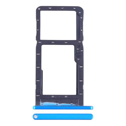 Repuesto compatible con Alcatel 1SE 2020 5030 - Bandeja de soporte para tarjeta SIM + compartimento de memoria Micro SD (negro) (negro) (azul)