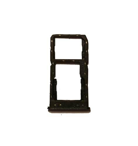 Repuesto compatible con RENO8 LITE 5G CPH2343 (Reno 8 Lite 5G) Try Tray Bandeja alojamiento porta tarjeta SIM 1 + Ranura SIM 2 o zapata para lector de memoria Micro SD (negro)