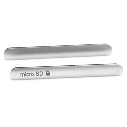 Genérico Tapa Conector Carga/Bandeja SIM y SD Compatible para Sony Xperia Z3 Plata