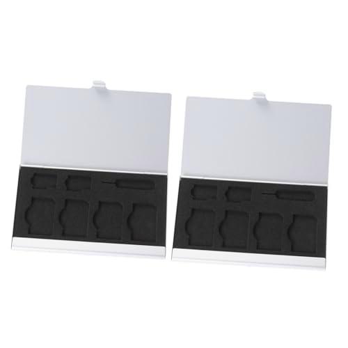 ZUNOXAZ Estuche Sim Resistente y Prueba de Golpes con Organizador para Tarjetas y Portátil para Sim Estándar de Unidades