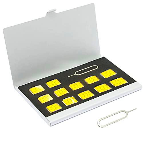 Funda de aluminio para tarjeta SIM, universal, impermeable