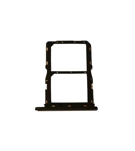 Repuesto compatible con ZTE Blade A75 5G Z2357N Try Tray Bandeja alojamiento Porta Tarjeta Dual SIM Card SIM 1 + Ranura SIM 2 Lector (Negro)