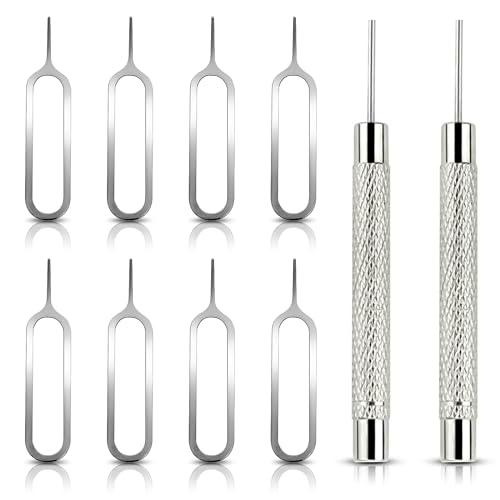 Devenirriche 10 herramientas de extracción de agujas para tarjeta SIM