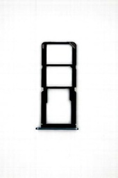 Generico Carrito bandeja alojamiento tray compatible con Oppo A18 4G CPH2591 / A38 4G CPH2579 porta tarjeta nano Sim1 + SIM 2 + ranura ranura ranura memoria Micro SD card (negro)