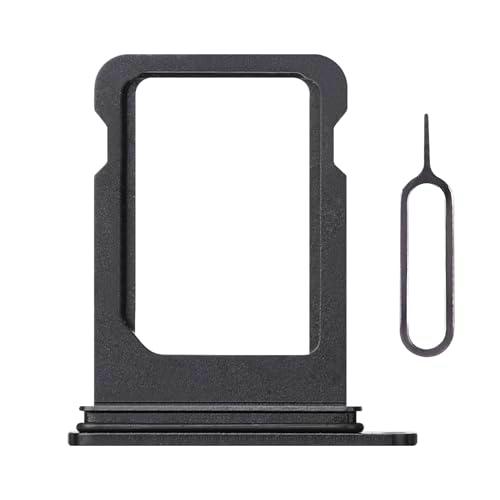 Risidamoy Bandeja de tarjeta SIM única negra de repuesto para iPhone 12 Mini