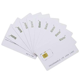 Gialer 100 tarjetas SIM programables para escribir 4G LTE WCDMA GSM Nano Micro 2FF 3FF 4FF 4FF Tarjeta USIM en blanco para operador de telecomunicaciones (100 piezas)