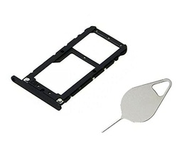 OnlyTech - Soporte de tarjeta SIM doble y tarjeta de memoria Micro SD de Xiaomi Mi A1 negro + herramienta de extracción