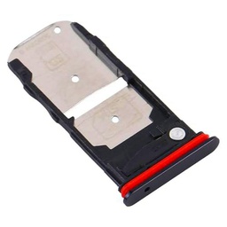 Genérico Bandeja SIM Compatible para Motorola Moto Edge Tarjeta SD Solar Black Negro