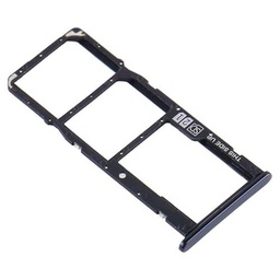Genérico Bandeja SIM Compatible para Motorola Moto E6 Play Tarjeta Repuesto Negro Acero