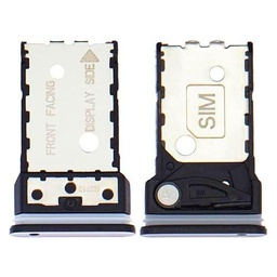 Genérico Bandeja SIM Compatible con Motorola Edge Plus Tarjeta SD Thunder Grey Negro Gris