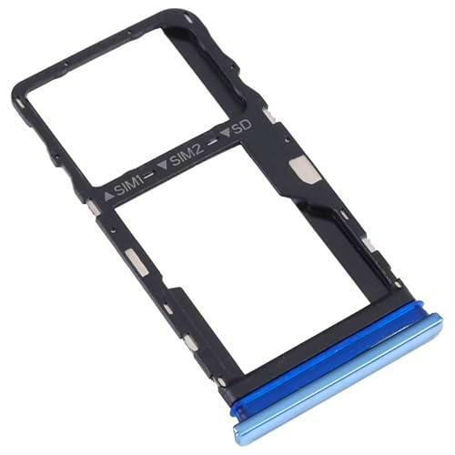 Genérico Bandeja SIM Compatible para TCL 30 / 5G / 30+ Plus Tarjeta SD Lateral Azul