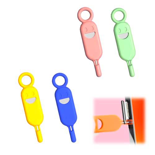 LACHT Extractor de Tarjeta SIM, 4 Piezas Mini Abridor de Agujas de Acero Inoxidable