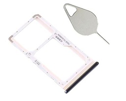 OnlyTech - Soporte de tarjeta SIM doble y tarjeta de memoria Micro SD de Xiaomi Redmi Note 8 Pro negro + herramienta de extracción