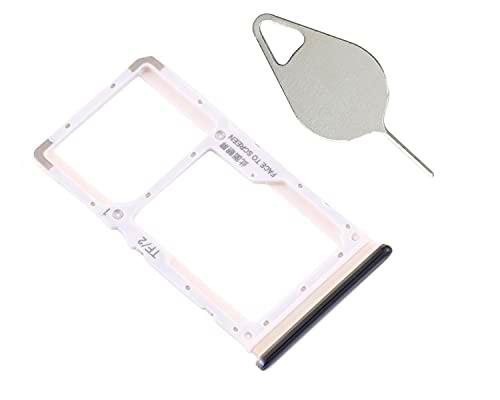 OnlyTech - Soporte de tarjeta SIM doble y tarjeta de memoria Micro SD de Xiaomi Redmi Note 8 Pro negro + herramienta de extracción