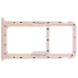 Genérico Bandeja SIM/Tarjeta Micro SD Compatible para Huawei Mate 10 Lite Oro Dorada