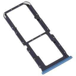 Genérico Bandeja SIM Compatible para OPPO A76 Azul Brillante Tarjeta Lateral Repuesto