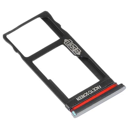 Genérico Bandeja SIM Compatible con Motorola Moto One Vision Tarjeta SD Repuesto Plata