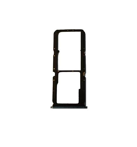 Carro bandeja alojamiento tray compatible con OPPO A60 CPH2631 porta tarjeta nano Sim1 + SIM 2 + ranura memoria Micro SD card (azul)