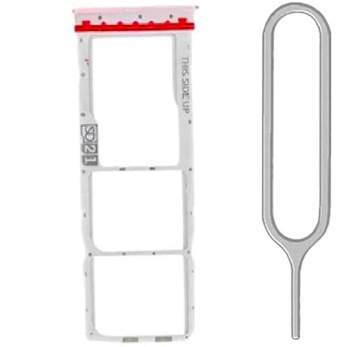 iReplaceParts - Bandeja SIM de repuesto con ranura de doble ranura para SIM con herramienta eyectora de bandeja SIM para Motorola Moto G14 (morado)