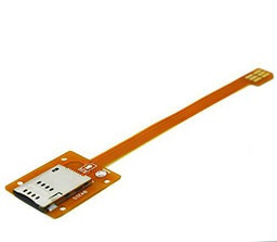 Sintech Micro SIM 3G 4G tarjeta macho a estándar UIM SIM hembra extensión plana FPC cable extensor 15cm